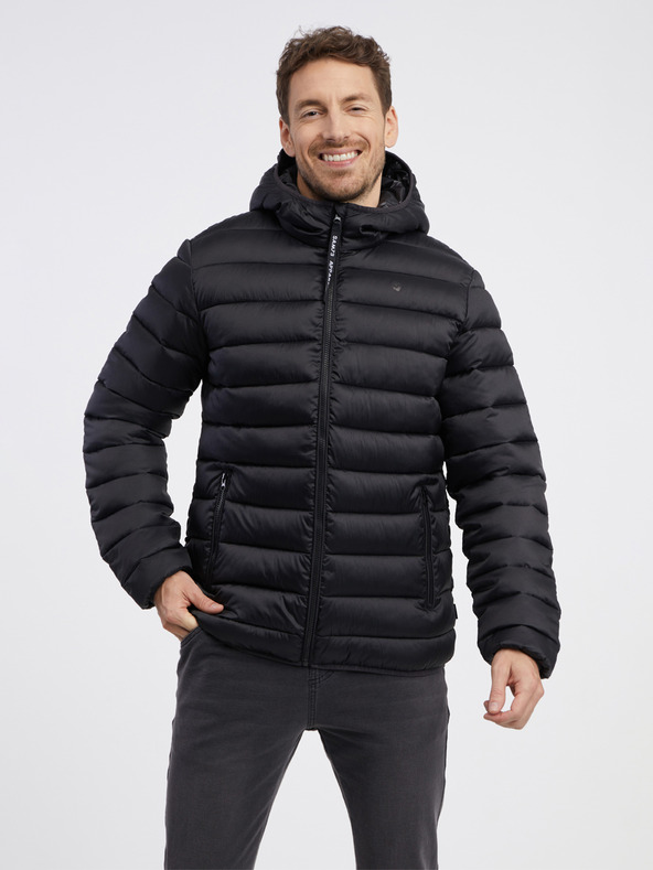 Sam 73 Giacca trapuntata nera da uomo SAM 73 Spider