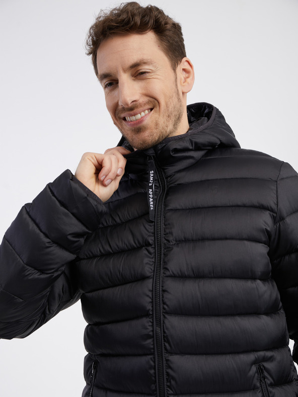 Sam 73 Giacca trapuntata nera da uomo SAM 73 Spider