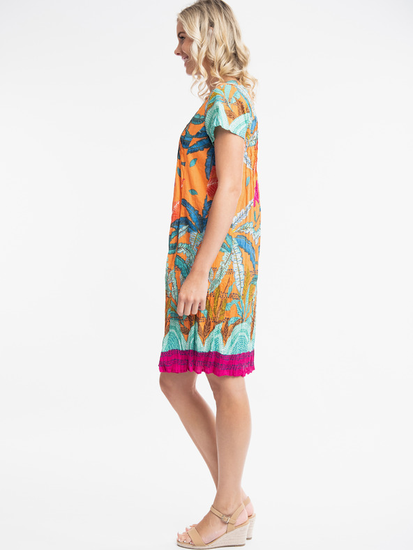 Orientique Abito fantasia turchese e arancione da donna Orientique Paphos