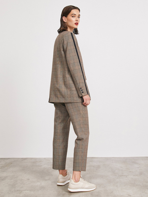 ZOOT.lab Giacca a quadri marrone chiaro da donna METROOPOLIS by ZOOT.lab Blanche