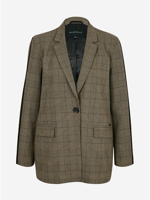 ZOOT.lab Giacca a quadri marrone chiaro da donna METROOPOLIS by ZOOT.lab Blanche