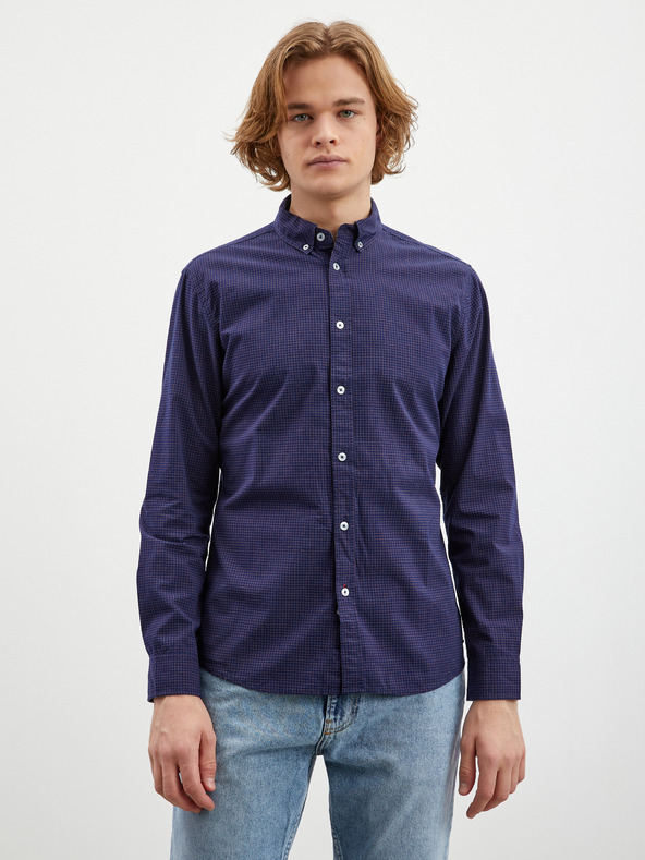 ZOOT.lab Camicia fantasia uomo blu scuro ZOOT.lab Boris