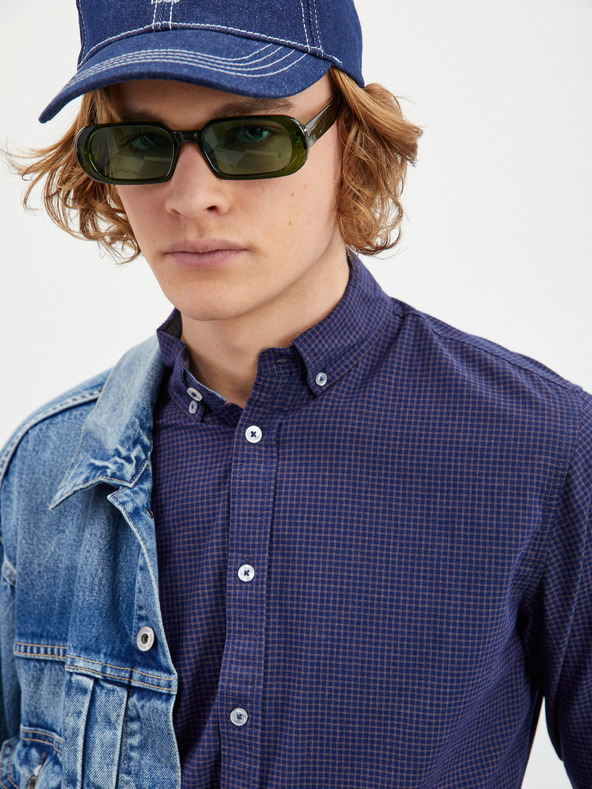 ZOOT.lab Camicia fantasia uomo blu scuro ZOOT.lab Boris