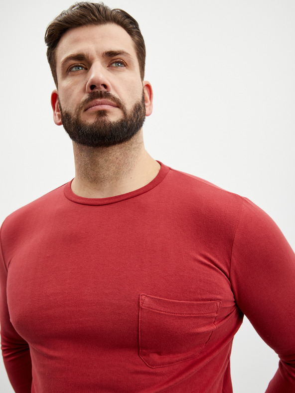 ZOOT.lab Maglietta a maniche lunghe rossa da uomo ZOOT.lab