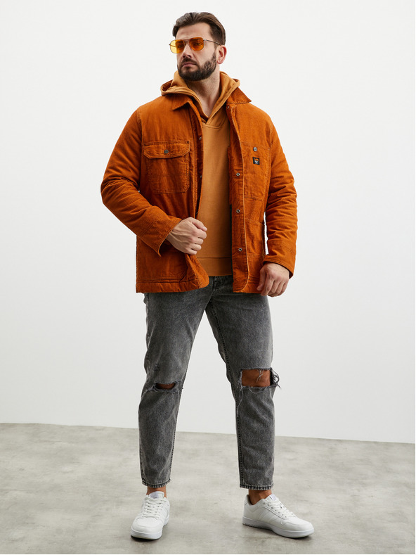 ZOOT.lab Felpa con cappuccio basic marrone da uomo ZOOT.lab Leoš