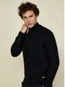 ZOOT.lab Maglione nero da uomo con zip e collo alto ZOOT.lab Brad