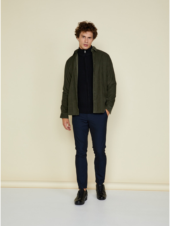 ZOOT.lab Maglione nero da uomo con zip e collo alto ZOOT.lab Brad