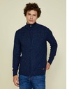 ZOOT.lab Cardigan blu scuro da uomo con zip e collo alto ZOOT.lab Brad