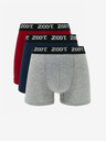 ZOOT.lab Set di tre boxer da uomo in rosso, blu e grigio ZOOT.lab
