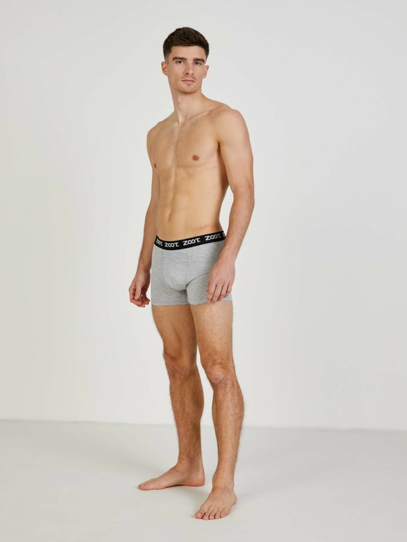 ZOOT.lab Set di tre boxer da uomo in rosso, blu e grigio ZOOT.lab