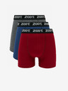 ZOOT.lab Set di tre boxer da uomo in grigio, blu e rosso ZOOT.lab