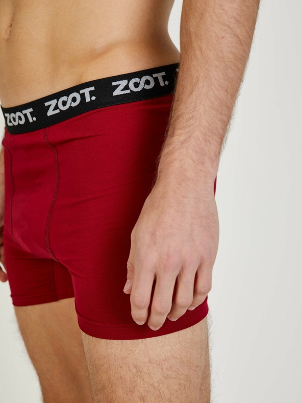 ZOOT.lab Set di tre boxer da uomo in grigio, blu e rosso ZOOT.lab
