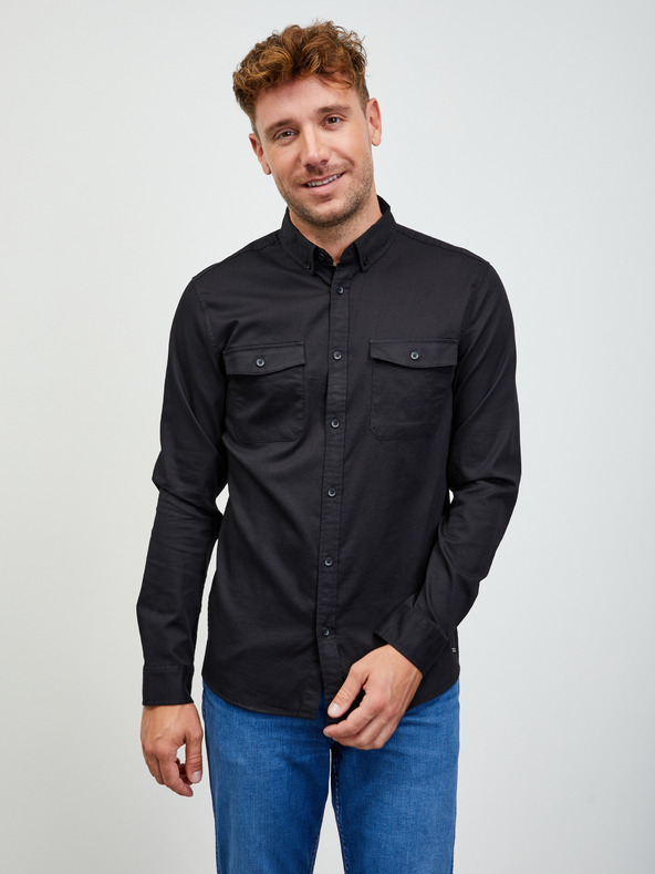 ZOOT.lab Camicia da uomo nera ZOOT.lab Stanley