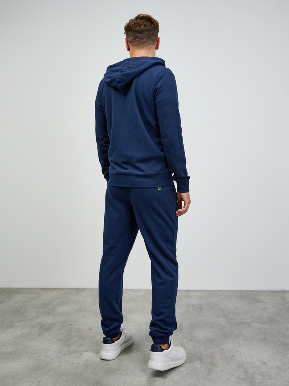 ZOOT.lab Felpa con cappuccio basic con zip blu scuro da uomo ZOOT.lab Ralph