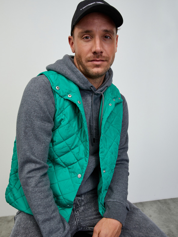 ZOOT.lab Felpa con cappuccio e zip brindle da uomo grigio scuro ZOOT.lab Jaxon