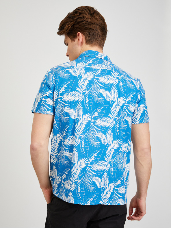 ZOOT.lab Camicia a maniche corte blu fantasia da uomo ZOOT.lab Darrel