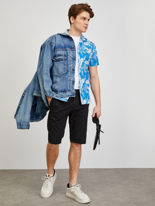 ZOOT.lab Camicia a maniche corte blu fantasia da uomo ZOOT.lab Darrel