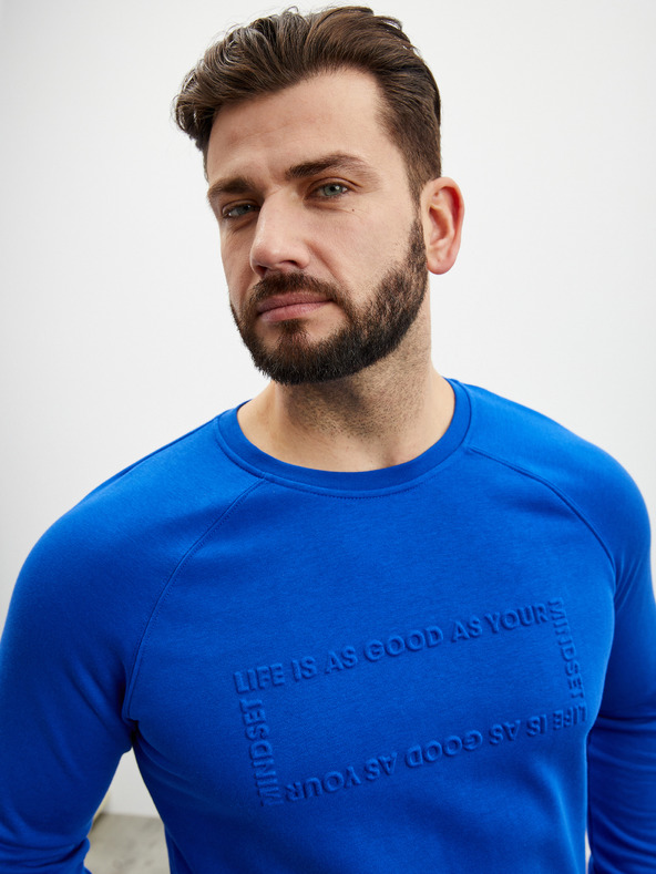 ZOOT.lab Felpa ZOOT.lab Harold blu da uomo