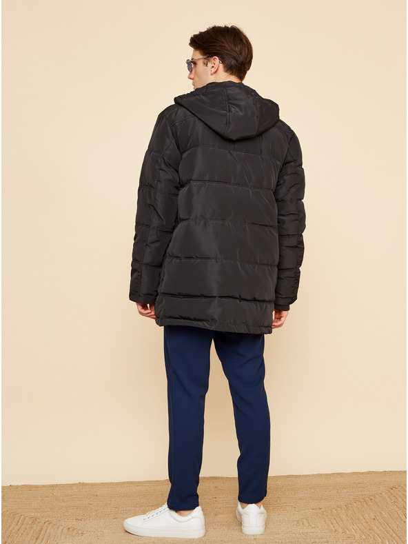 ZOOT.lab Giacca invernale trapuntata nera da uomo ZOOT.lab