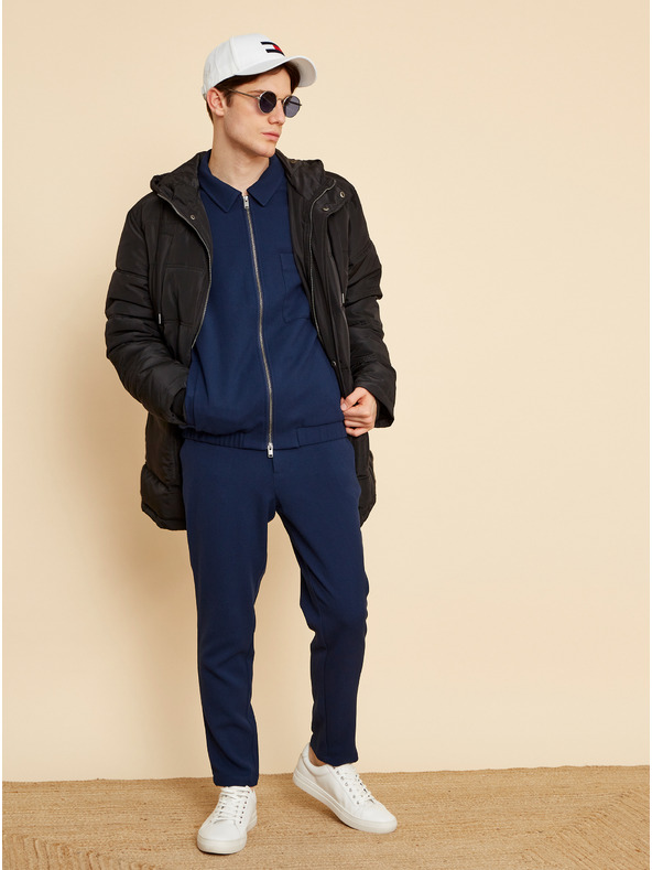 ZOOT.lab Giacca invernale trapuntata nera da uomo ZOOT.lab