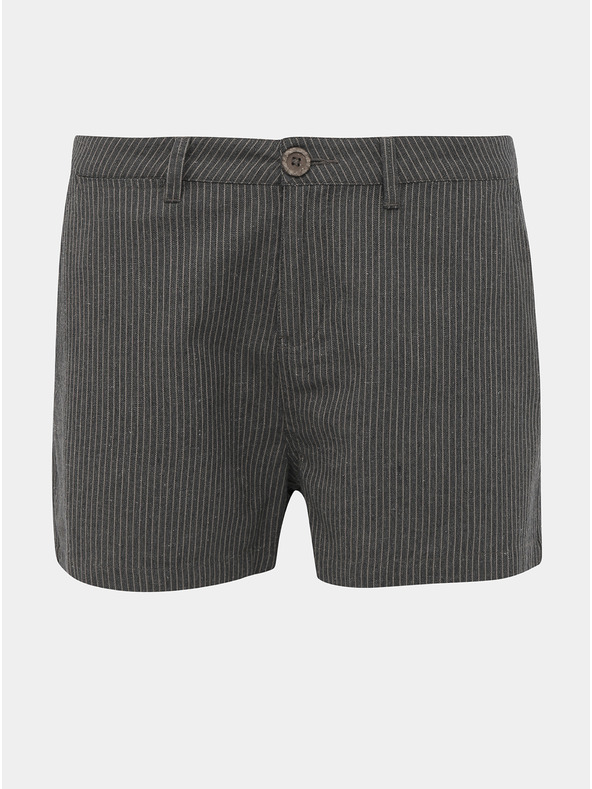 ZOOT.lab Pantaloncini da donna beige a righe con lino ZOOT.lab Jade