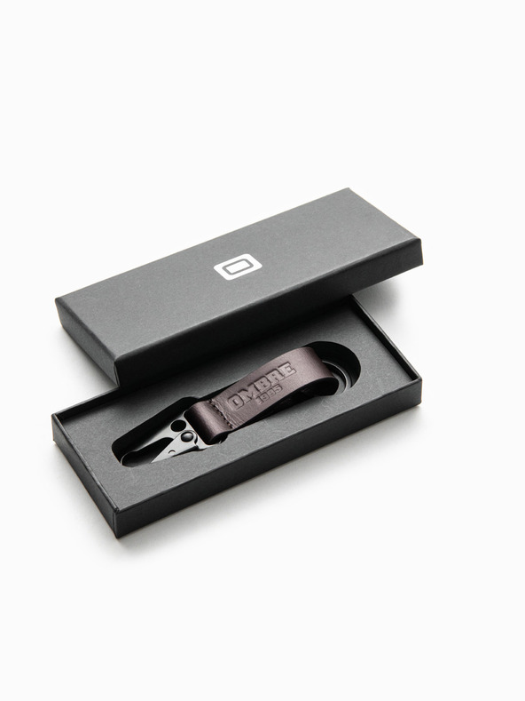 Ombre Clothing Portachiavi da uomo con moschettone Ombre Clothing