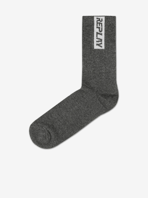 Replay Set di due paia di calzini Replay grigio scuro da uomo