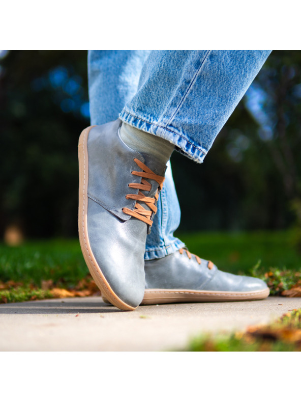 Vasky Scarpe da donna in pelle a piedi nudi grigio Vasky Terry