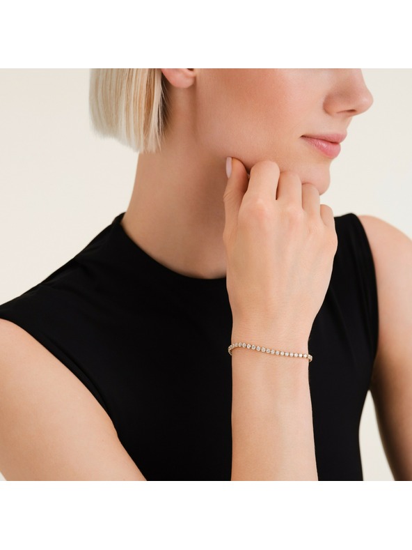 Rosefield Bracciale donna Tennis placcato oro Rosefield JBTWG-J1035