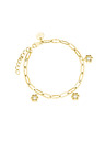 Rosefield Rosefield bracciale in oro Daisy Flower JBDFG-J674