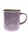 Casa de Engel Tazza in ceramica - viola a pois, 350ml, 6/36