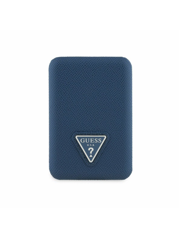 Guess Guess PU Grained Triangle Logo MagSafe Powerbank 5000mAh Blu