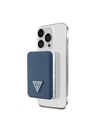 Guess Guess PU Grained Triangle Logo MagSafe Powerbank 5000mAh Blu