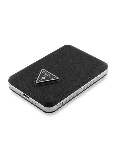 Guess Guess PU Grained Triangle Logo MagSafe Powerbank 5000mAh Nero