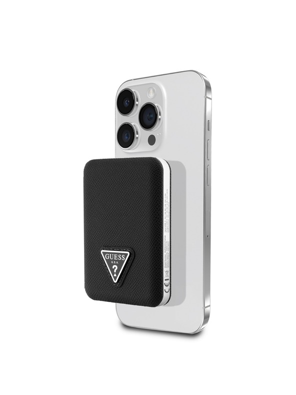 Guess Guess PU Grained Triangle Logo MagSafe Powerbank 5000mAh Nero