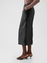 GAP Utility Faux Leather Midi Skirt GAP