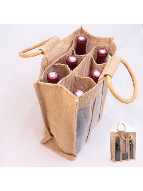 Casa de Engel Borsa in iuta per 6 bottiglie, 0/50