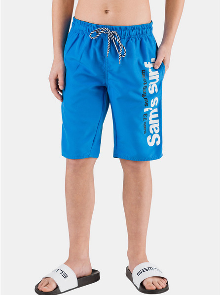 Sam 73 Costume da bagno stampato blu per ragazzi SAM 73