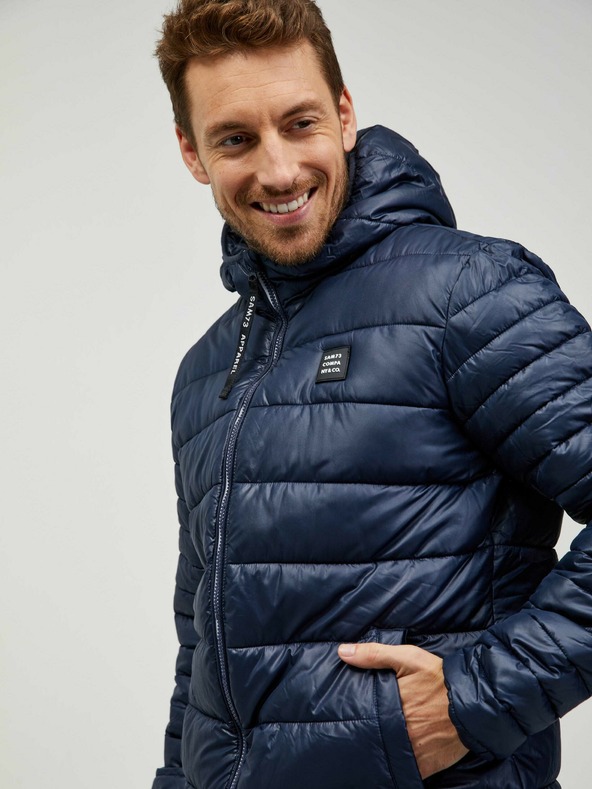 Sam 73 Giacca invernale trapuntata blu scuro da uomo Sam 73