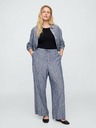 GAP Pantaloni in lino wide-leg GAP