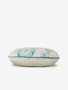 HIP Diametro 55 cm - Cuscino reversibile blu e panna con motivo HIP Camunda
